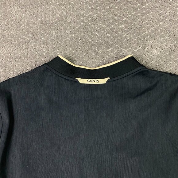 Nike On Field New Orleans Saints 1/4 Zip Pullover Men's Large Black NFL Football - Picture 4 of 11